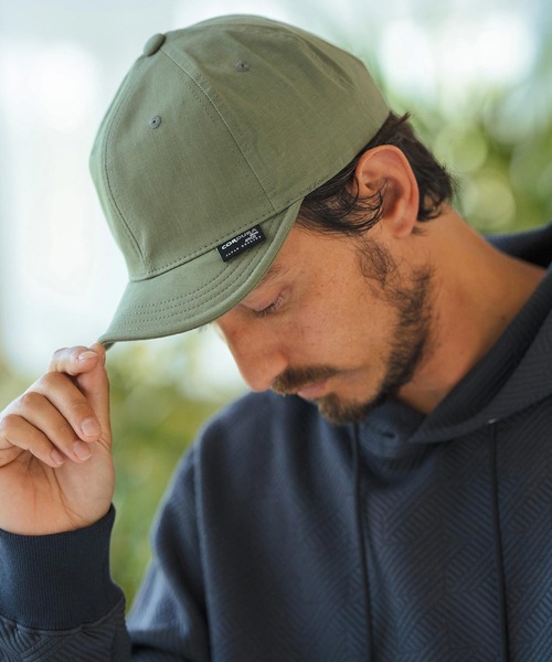 CAMBIO（カンビオ）の「mko12130-Cordura Cotton Nylon Short Cap ショートキャップ（キャップ・メンズ・ブラック/グレイッシュベージュ/チャコール/グリーン・FREE）」の21枚目の写真