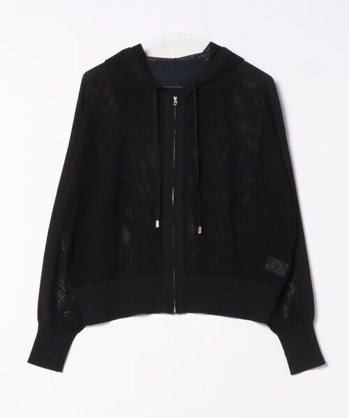 TITE IN THE STORE（ティテ　インザ　ストア）の「メッシュ編みフーディニットパーカー（パーカー・レディース・ブラック/ブルー/オフホワイト・38）」の18枚目の写真