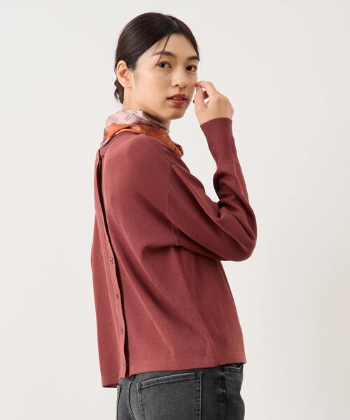 LOGEMENT DE CLAIRE(ロジュモンドクレール)の「スカーフ付きカーデ(カーディガン/ボレロ・レディース・ブラウン系その他/チャコールグレー/ネイビー・FREE)」の11枚目の写真