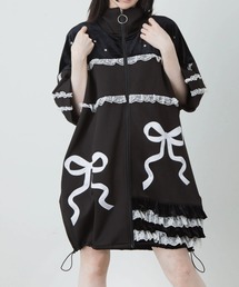 Jamie エーエヌケー（ジェイミーエーエヌケー）の「リボン刺繍ベロアパッチワークPK（スウェット）」