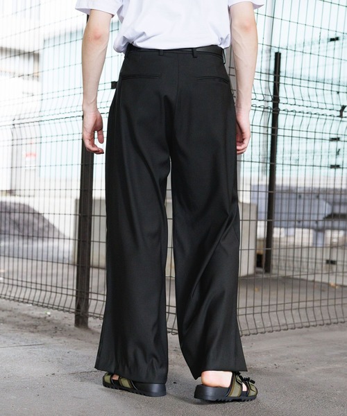 3.3 Field Trip (3.3フィールドトリップ)の「3.3 Field Trip/ルーズワイドスラックス(スラックス・メンズ・ブラック/グレー・LARGE/MEDIUM)」の4枚目の写真