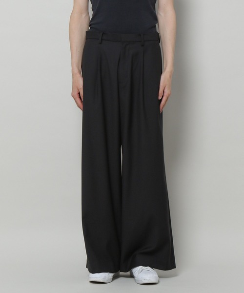 3.3 Field Trip (3.3フィールドトリップ)の「3.3 Field Trip/ルーズワイドスラックス(スラックス・メンズ・ブラック/グレー・LARGE/MEDIUM)」の19枚目の写真