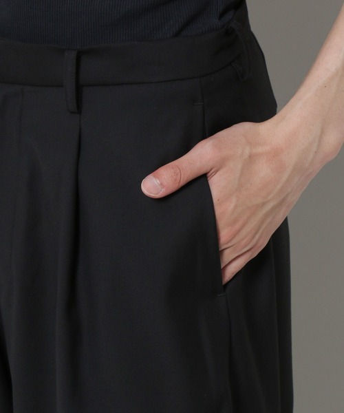 3.3 Field Trip (3.3フィールドトリップ)の「3.3 Field Trip/ルーズワイドスラックス(スラックス・メンズ・ブラック/グレー・LARGE/MEDIUM)」の15枚目の写真