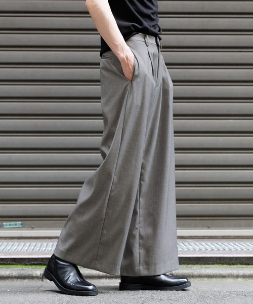 3.3 Field Trip (3.3フィールドトリップ)の「3.3 Field Trip/ルーズワイドスラックス(スラックス・メンズ・ブラック/グレー・LARGE/MEDIUM)」の21枚目の写真