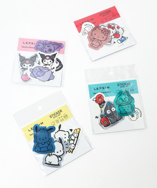 LEPSIM（レプシィム）の「【サンリオキャラクターズ】ステッカー5P　143589（ステッカー/テープ・レディース・ブルー/ピンク/グリーン/パープル・ONE SIZE）」の5枚目の写真