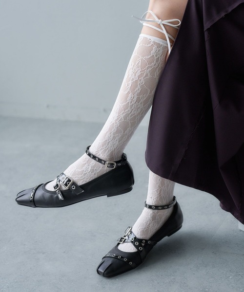 HARE(ハレ)の「リボンツキレースソックス(HARE)(ソックス/靴下・レディース・ホワイト/ブラック・FREE)」の14枚目の写真