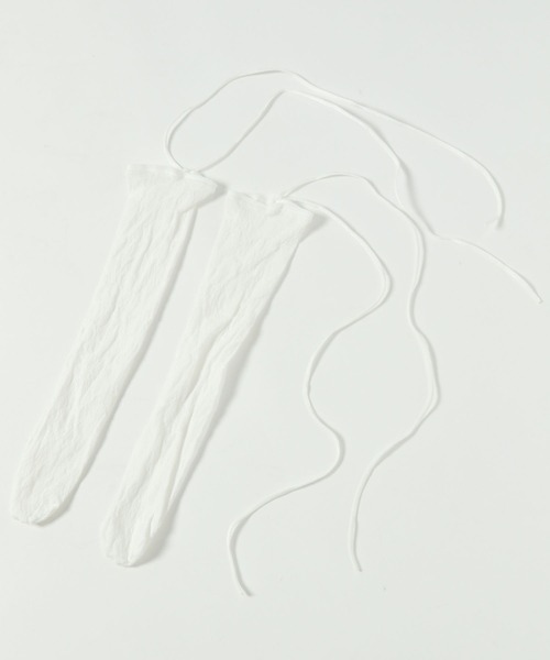 HARE(ハレ)の「リボンツキレースソックス(HARE)(ソックス/靴下・レディース・ホワイト/ブラック・FREE)」の8枚目の写真