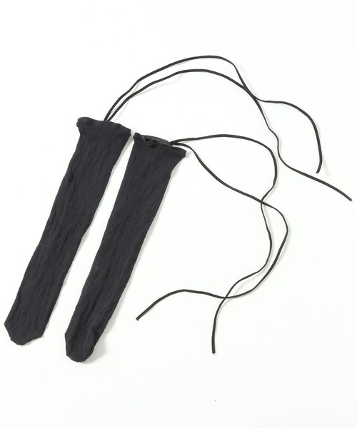 HARE(ハレ)の「リボンツキレースソックス(HARE)(ソックス/靴下・レディース・ホワイト/ブラック・FREE)」の7枚目の写真