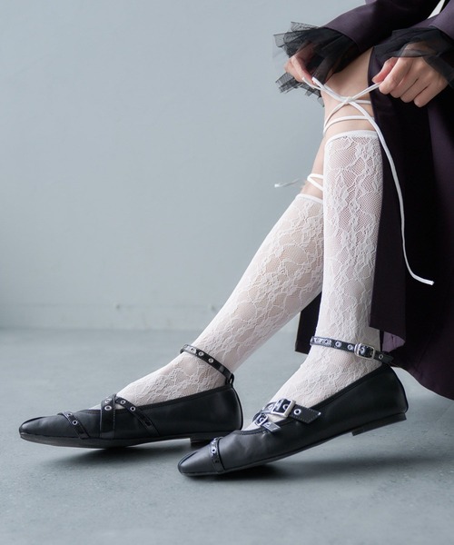 HARE(ハレ)の「リボンツキレースソックス(HARE)(ソックス/靴下・レディース・ホワイト/ブラック・FREE)」の20枚目の写真