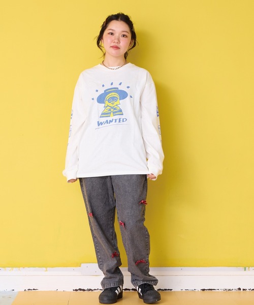 CALMIA（カルミア）の「リボンいっぱいデニムパンツ/おとな（デニムパンツ・レディース・ライトブルー/ブラック・160cm）」の9枚目の写真