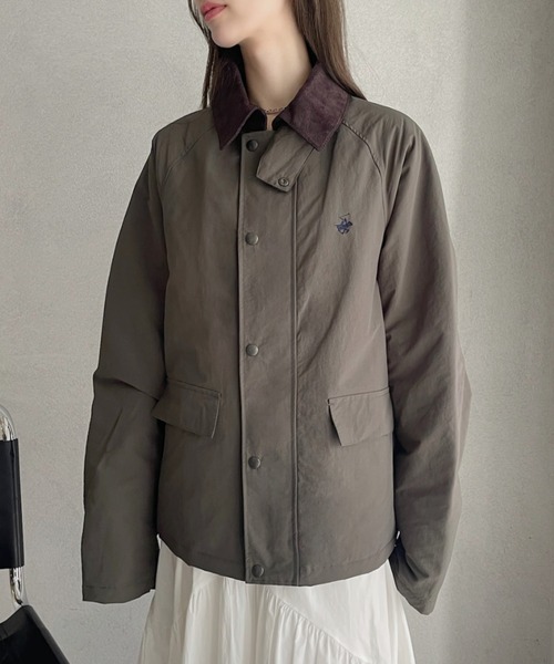BEVERLY HILLS POLO CLUB(ビバリーヒルズポロクラブ)の「【BEVERLY HILLS POLO CLUB】ナイロン コットン ハンティングジャケット(ダウンジャケット/コート・メンズ・ネイビー/カーキ・L/M)」の10枚目の写真