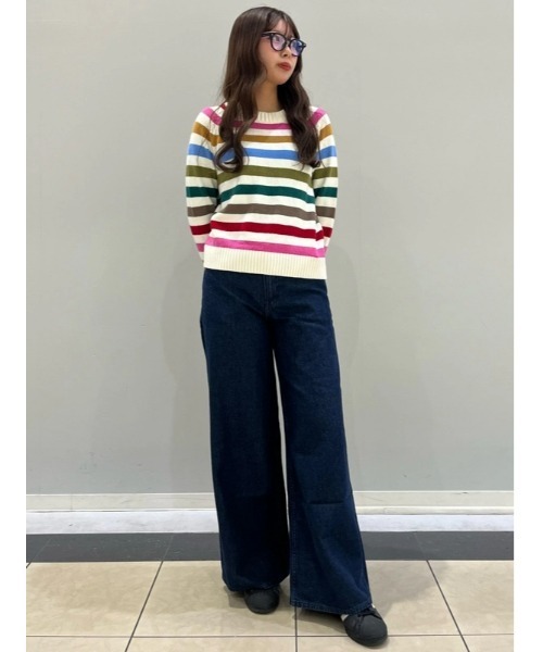 GAP(ギャップ)の「CashSoft カシミヤタッチ クルーネックセーター(ニット/セーター・レディース・ブラック/ブラック系その他/レッド/ブラウン/レッド系その他/アイボリー/チャコールグレー/グリーン/イエロー/ベージュ/その他/マルチ/ブルー・XS/S/M/L/XL/XXS)」の15枚目の写真