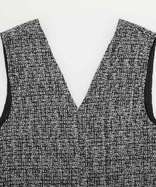Fit more(フィットモア)の「パール付ツイードサロペット(サロペット/オーバーオール・レディース・ブラック・M/PS)」の11枚目の写真