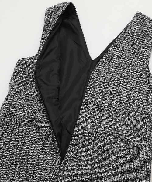 Fit more(フィットモア)の「パール付ツイードサロペット(サロペット/オーバーオール・レディース・ブラック・M/PS)」の15枚目の写真