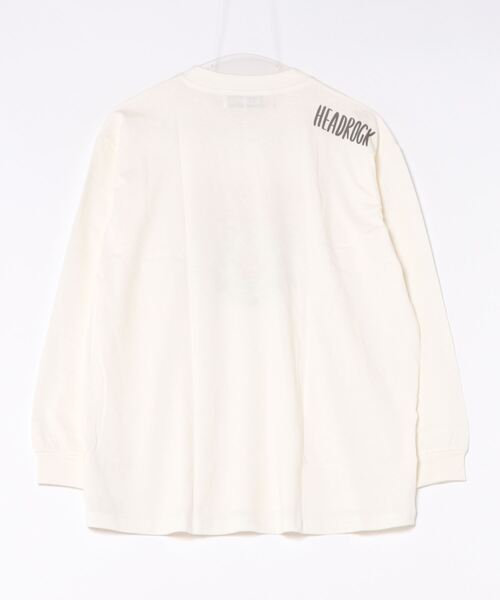 HEAD ROCK(ヘッドロック)の「長袖オーバーサイズTシャツ(大人)(Tシャツ/カットソー・レディース・オフホワイト/杢グレー/スミクロ・160/170/180)」の4枚目の写真