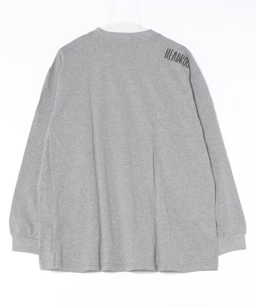 HEAD ROCK(ヘッドロック)の「長袖オーバーサイズTシャツ(大人)(Tシャツ/カットソー・レディース・オフホワイト/杢グレー/スミクロ・160/170/180)」の6枚目の写真