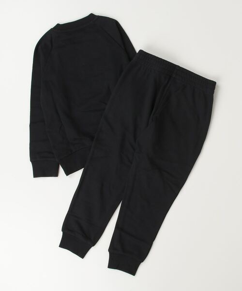 adidas(アディダス)の「アディダス adidas エッセンシャルズ ロゴ フレンチテリー ジョガーセット(セットアップ・キッズ・ブラック/レッド・100cm/110cm/120cm/130cm)」の3枚目の写真
