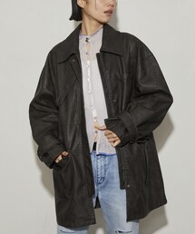 Firsthand | Firsthand/ファーストハンド クラッシュフェイクレザーブルゾン / ユニセックスサイズ展開(ブルゾン)