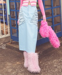 ANNA SUI NYC | フェイクレザーロングスカート(スカート)