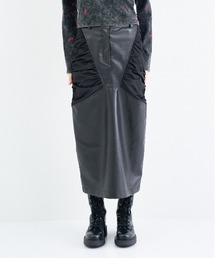 ANNA SUI NYC | フェイクレザーロングスカート(スカート)
