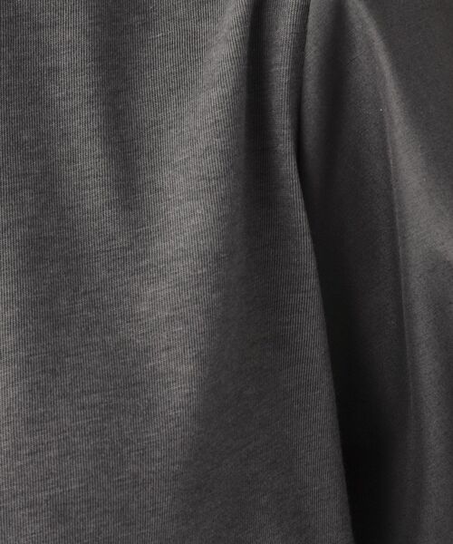 DRESKIP（ドレスキップ）の「◆【洗える】きれい見え 異素材切替パフスリーブトップス（Tシャツ/カットソー・レディース・チャコールグレー/ブルーグリーン/ライトグレー・02/03/04）」の7枚目の写真