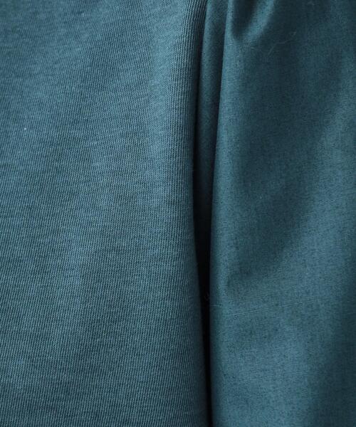 DRESKIP（ドレスキップ）の「◆【洗える】きれい見え 異素材切替パフスリーブトップス（Tシャツ/カットソー・レディース・チャコールグレー/ブルーグリーン/ライトグレー・02/03/04）」の15枚目の写真