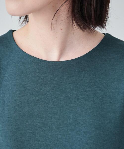 DRESKIP（ドレスキップ）の「◆【洗える】きれい見え 異素材切替パフスリーブトップス（Tシャツ/カットソー・レディース・チャコールグレー/ブルーグリーン/ライトグレー・02/03/04）」の19枚目の写真