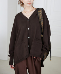 ウォッシャブルワイドシルエットカーディガン