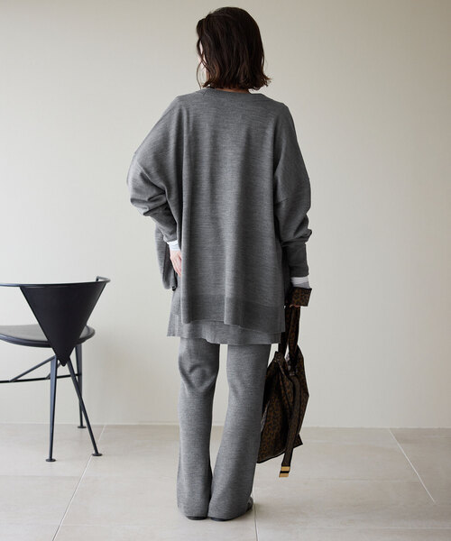 SLOBE IENA（スローブイエナ）の「ウォッシャブルワイドシルエットカーディガン（カーディガン/ボレロ・レディース・グリーン/ピンク系その他/ブラウン/ライトグレー・FREE）」の22枚目の写真