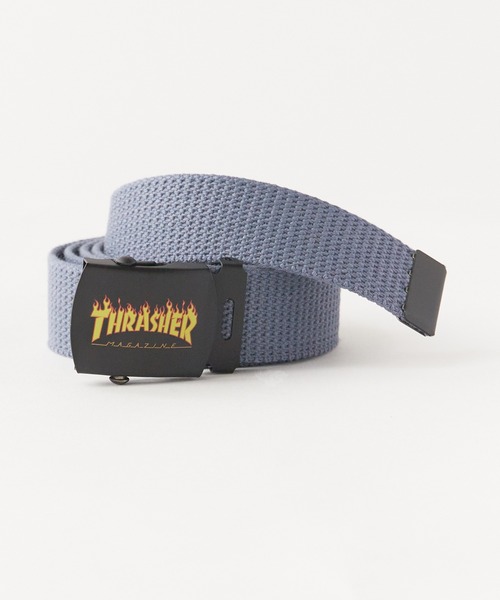 THRASHER(スラッシャー)の「THRASHER/スラッシャー THRASHER プリント GIベルト ガチャベルト(ベルト・メンズ・ブラック/オフホワイト/グレー/ホワイト/モスグリーン/レッド/ベージュ/ネイビー/イエロー・FREE)」の1枚目の写真
