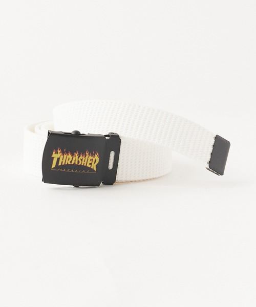 THRASHER(スラッシャー)の「THRASHER/スラッシャー THRASHER プリント GIベルト ガチャベルト(ベルト・メンズ・ブラック/オフホワイト/グレー/ホワイト/モスグリーン/レッド/ベージュ/ネイビー/イエロー・FREE)」の2枚目の写真