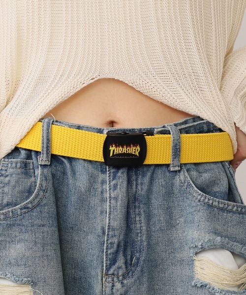 THRASHER(スラッシャー)の「THRASHER/スラッシャー THRASHER プリント GIベルト ガチャベルト(ベルト・メンズ・ブラック/オフホワイト/グレー/ホワイト/モスグリーン/レッド/ベージュ/ネイビー/イエロー・FREE)」の8枚目の写真