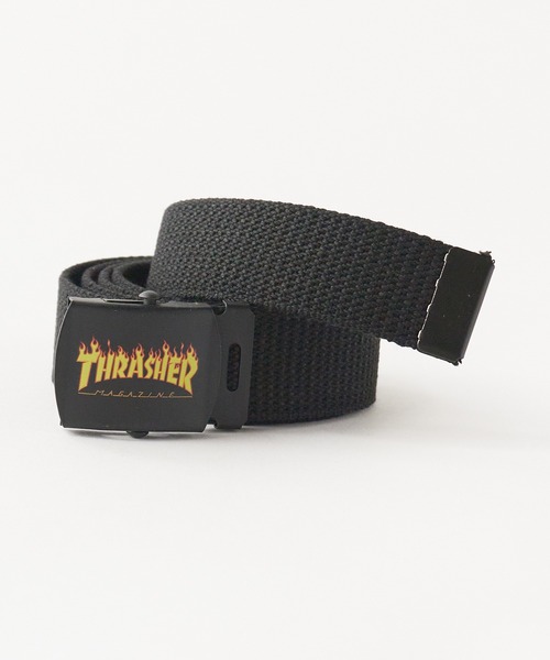 THRASHER(スラッシャー)の「THRASHER/スラッシャー THRASHER プリント GIベルト ガチャベルト(ベルト・メンズ・ブラック/オフホワイト/グレー/ホワイト/モスグリーン/レッド/ベージュ/ネイビー/イエロー・FREE)」の4枚目の写真