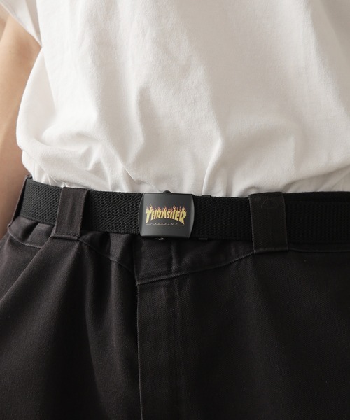 THRASHER(スラッシャー)の「THRASHER/スラッシャー THRASHER プリント GIベルト ガチャベルト(ベルト・メンズ・ブラック/オフホワイト/グレー/ホワイト/モスグリーン/レッド/ベージュ/ネイビー/イエロー・FREE)」の18枚目の写真