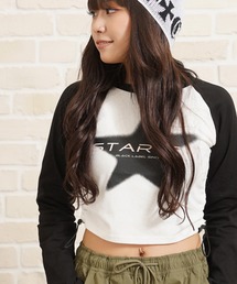 STARTER シャーリング ショート丈 ラグラン L/S Tシャツ / Shirring Short Length Raglan Long Sleeved T-Shirt