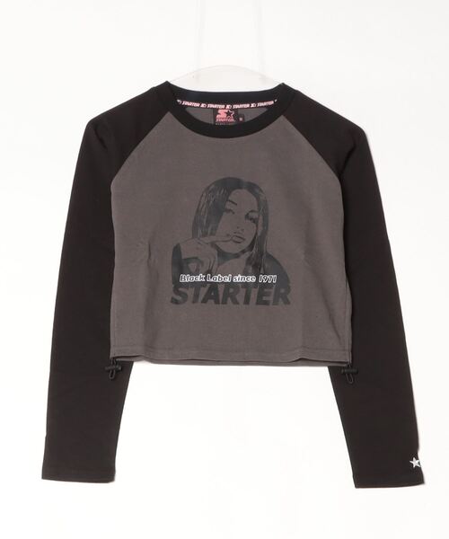 STARTER BLACK LABEL（スターターブラックレーベル）の「STARTER シャーリング ショート丈 ラグラン L/S Tシャツ / Shirring Short Length Raglan Long Sleeved T-Shirt（Tシャツ/カットソー・レディース・C/B/A/D・ONE SIZE）」の17枚目の写真