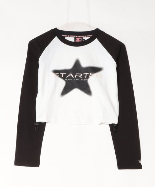 STARTER BLACK LABEL（スターターブラックレーベル）の「STARTER シャーリング ショート丈 ラグラン L/S Tシャツ / Shirring Short Length Raglan Long Sleeved T-Shirt（Tシャツ/カットソー・レディース・C/B/A/D・ONE SIZE）」の10枚目の写真