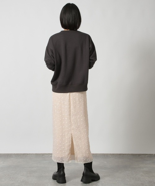 LAKOLE（ラコレ）の「アソートロゴ裏毛プルオーバー / 150636（スウェット・レディース・グレー/オートミール/チャコール・FREE）」の8枚目の写真