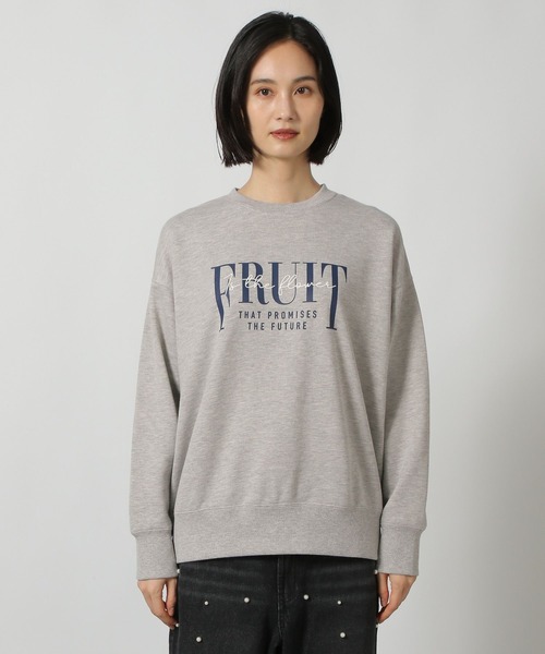 LAKOLE（ラコレ）の「アソートロゴ裏毛プルオーバー / 150636（スウェット・レディース・グレー/オートミール/チャコール・FREE）」の13枚目の写真