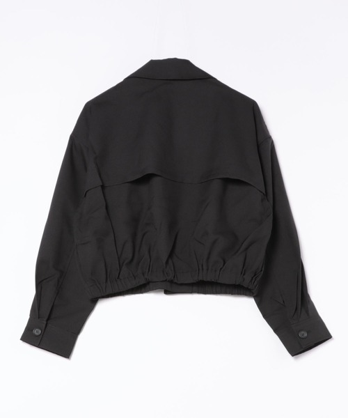 merrylatte（メリーラテ）の「ビッグリボンツイルブルゾン（ブルゾン・レディース・ブラック・FREE）」の5枚目の写真