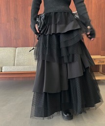 WILLFULLY | random tiered tulle & pattern SK(スカート)