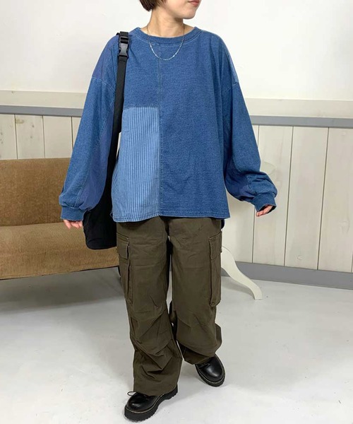 CRB(シーアールビー)の「ツイルカーゴパンツ(カーゴパンツ・レディース・ブラック/カーキ/チャコールグレー/レッド/ベージュ・F)」の9枚目の写真