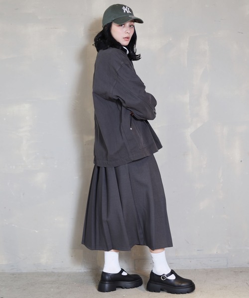 SPINNS（スピンズ）の「古着MIX＆ストリート/ダック生地で丈夫なカバーオールジャケット（カバーオール・メンズ・チャコール/ネイビー/アイボリー/カーキ・ONESIZE）」の8枚目の写真