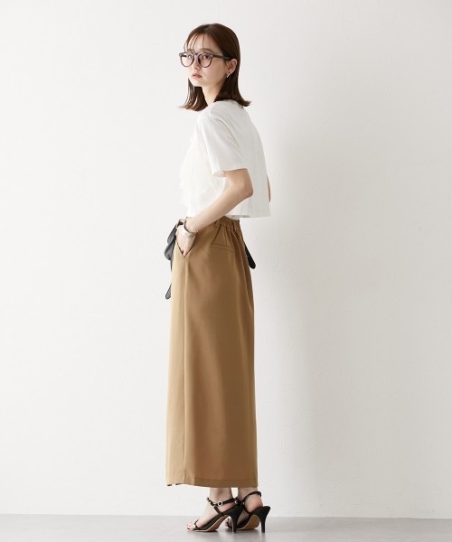 nissen（ニッセン）の「【販売終了】ナローシルエットロングスカート（スカート・レディース・ブラック/キャメル・LL/S/M/L）」の7枚目の写真