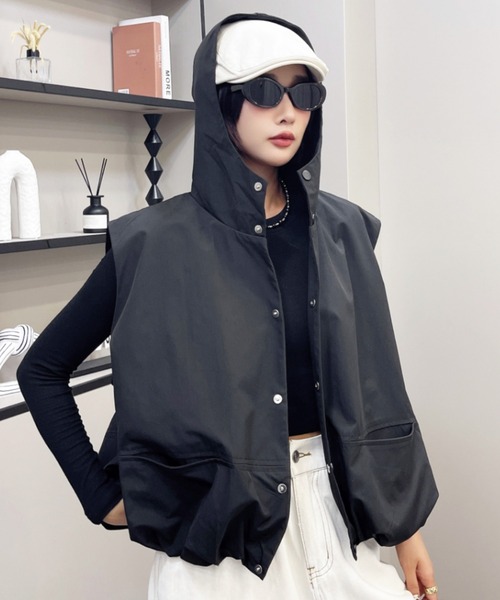 【セール】ギャザーバルーンベスト（ベスト）｜ap retro（アプレトロ） 7,591円