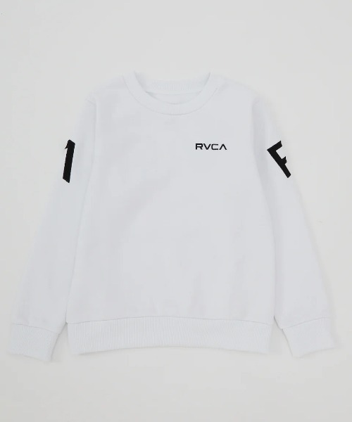 RVCA キッズ FAKE RVCA CR トレーナー 【2024年秋冬モデル】/ルーカキッズバックプリントスウェットトレーナー（スウェット）｜RVCA（ルーカ）