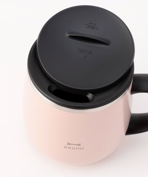 BRUNO（ブルーノ）の「BRUNO/ブルーノ 蓋つきステンレスマグ short 0.32L（グラス/マグカップ/タンブラー・レディース・サックスブルー/ナチュラル/ライトグレー/ピンク・ONE SIZE）」の9枚目の写真