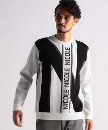 NICOLE CLUB FOR MEN | 【NICOLE SPORTS】ビッグロゴニット(ニット/セーター)