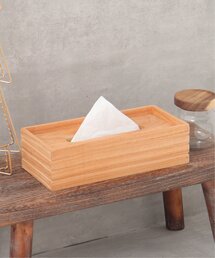 notch.（ノッチ）の「チェリーウッドティシュケース（収納グッズ）」