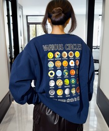 Candlestick（キャンドルスティック）の「袖も映える レトロ スウェット トレーナー 韓国 ファッション（スウェット）」